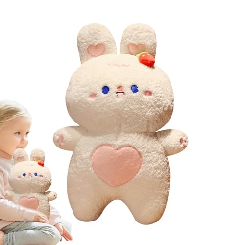 Dranng Hase Stofftier,Cartoon Hase Plüschtier,Kuscheltier für Kinder - Kinderhasen-Plüschtiere, süße Plüschtierpuppe für Couch, Bett, Sofa, Schlafzimmer, Zuhause von Dranng