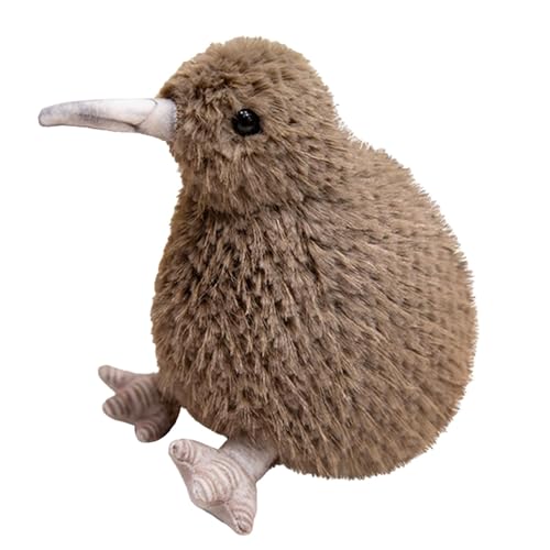 Dranng Kiwi-Plüschtier, Kiwi-Vogel-Plüschtier | Tier Kiwi Vogel Stoffpuppe,Niedliches Tier-Plüschtier für Kinder, realistische Kiwi-Plüschpuppe für Mädchen, Vogelbeobachter von Dranng