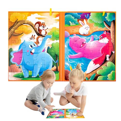 Dranng Kognitive Puzzles für Kinder, magnetisches passendes Puzzle | Reise-Aktivitätsspielzeug - Puzzles, Reiseaktivitätsspielzeug, Puzzlespiele, Lernmagnetpuzzle, lustiges kreatives Lernspielzeug für von Dranng