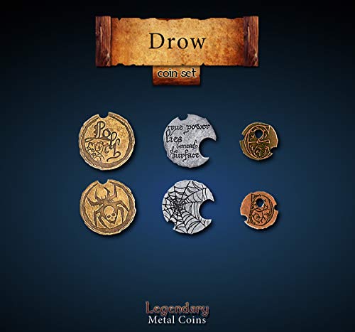 Drawlab 93745 - Drow Coin Set (24 Stück) von Drawlab Entertainment