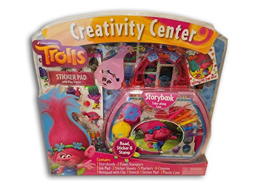 Dreamworks Trolls Creativity Center – Lesen, Aufkleber & Stempeln Kunst-Set von DreamWorks