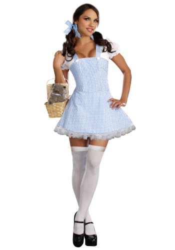 Dreamgirl blau Gingham-Kleid, von Dreamgirl