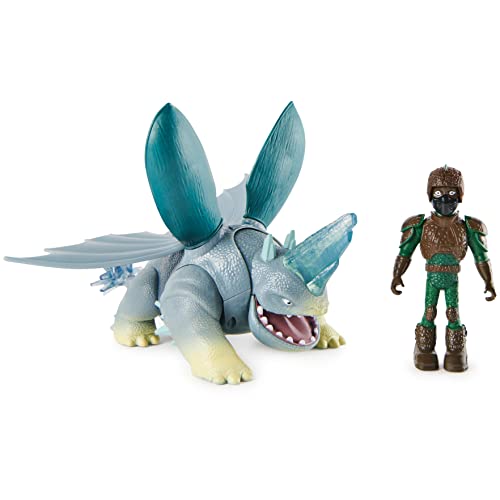 Dreamworks Dragons „Die 9 Welten“ - Adventure Set mit Drache und Reiter Figur, D’Angelo und Plowhorn, für Kinder ab 4 Jahren von How To Train Your Dragon