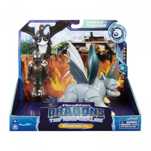 Dreamworks Dragons „Die 9 Welten“ - Adventure Set mit Drache und Reiter Figur, Tom und Thunder, für Kinder ab 4 Jahren von Dreamworks Dragons