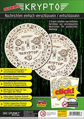 Bausatz 'Krypto': Holz-Modellbausatz für Zwei Krypto-Scheiben. von Dreipunkt Verlag