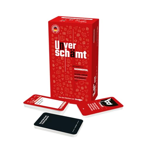 UNVERSCHÄMT Gesellschaftsspiele für Erwachsene - Designed in Deutschland - Kartenspiel mit 480 Karten - Lustige Partyspiele für Erwachsene / Spiele für Erwachsene - Geschenkidee für Erwachsene von ATM Gaming