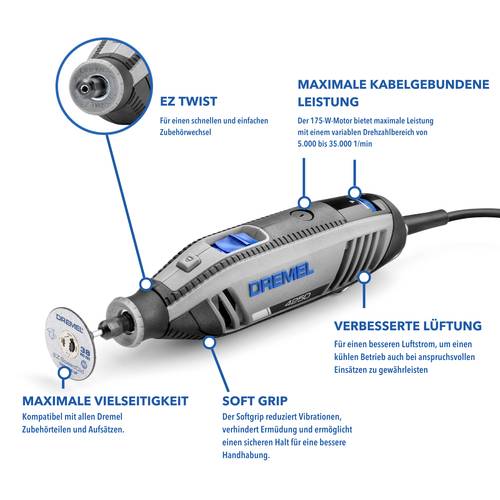 Dremel 4250-3/45 EU F0134250JF Multifunktionswerkzeug 175W von Dremel