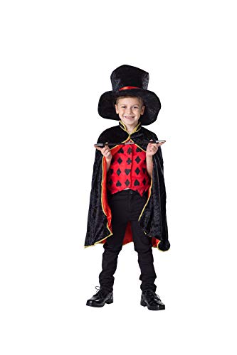 Dress Up America 232-M Kostümset für Kinder Deluxe Magier Rollenspiel, Mehrfarbig, Größe 8-10 Jahre (Taille: 76-82 Höhe: 114-127 cm) von Dress Up America