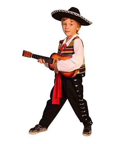 Dress Up America 483-T4 Kinderkostüm Mexikanisches Mariachi, Braun, Größe 3-4 Jahre (Taille: 66-71 Höhe: 91-99 cm) von Dress Up America