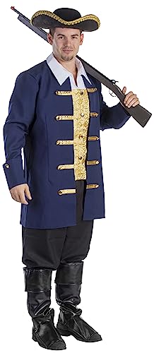 Dress Up America 792-M Herren-Kolonial-Aristokraten-Kostüm, Mehrfarbig, Größe Mittel (Taille: 99-112, Höhe: 165-168 cm, Schrittnaht: 74-79 cm) von Dress Up America