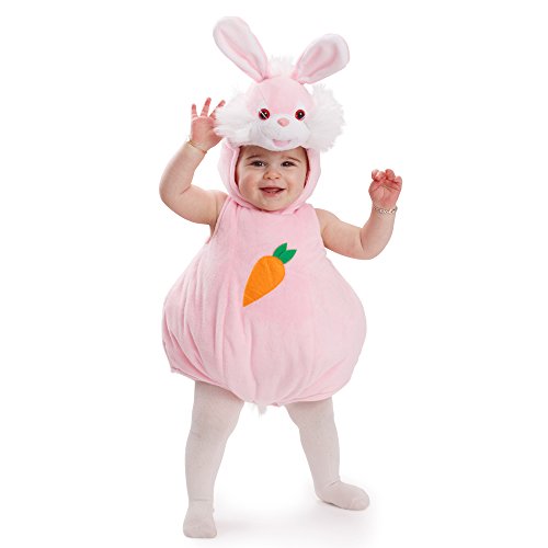 Dress Up America 869-6-12 Halloween-Tier-Outfit-Größe 6-12 Monate Häschen Kaninchen, rosa, (Gewicht: 7-9,5 kg, Körpergröße: 61-71 cm) von Dress Up America