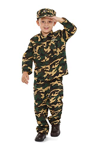 Dress Up America Armee Kostüm Kinder – Soldatenkostüm Für Jungen Und Mädchen – Tolles Geschenk Für Rollenspiele Und Spaß Dress Up America Armee Kostüm Kinder – Soldatenkostüm Für Jungen Und Mädchen – Tolles Geschenk Für Rollenspiele Und Spaß von Dress Up America
