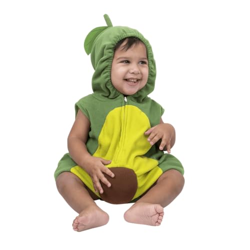 Dress Up America Avocado-Kostüm für Babys – Babykostüme für Halloween – Avocado-Frucht-Strampler für Kleinkinder von Dress Up America