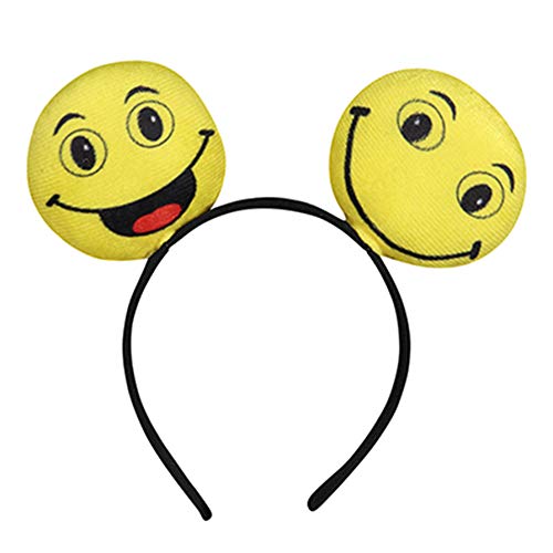 Dress Up America Emoji Party Stirnband für Kinder - verrückte verrückte Smiley-Haarband-Accessoires von Dress Up America