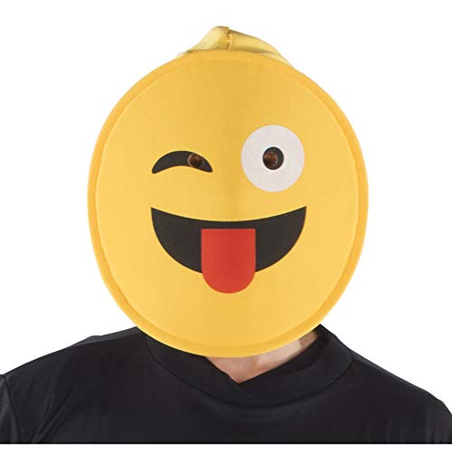 Dress Up America Gesicht mit Zunge Emoji Maske für Kinder, lustige Kopfmaske Dress Up America Gesicht mit Zunge Emoji Maske für Kinder, lustige Kopfmaske von Dress Up America