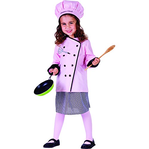 Dress Up America 754-S Meistermädchen Chefkostüm Kleines hübsches, Mehrfarbig, Größe 4-6 Jahre (Taille: 71-76 Höhe: 99-114 cm) von Dress Up America