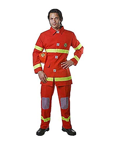 Dress Up America Rotes Feuerwehrmen-Kostüm für Erwachsene von Dress Up America