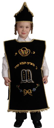 Dress Up America 446-L Kinderkostüm Seifer-Torah, Mehrfarbig, Größe 12-14 Jahre (Taille: 86-96 Höhe: 127-145 cm) von Dress Up America