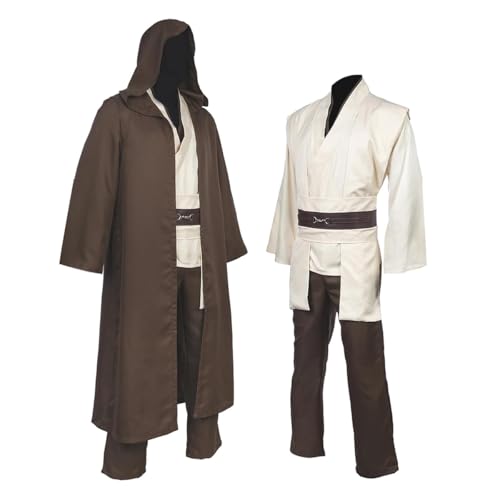 DressVoguer Polyester-Halloween-Cosplay-Kostüm, Herren, Ritter-Robe für Erwachsene, Outfits für Mottoparty, Sammlerstücke, Größe XL von DressVoguer