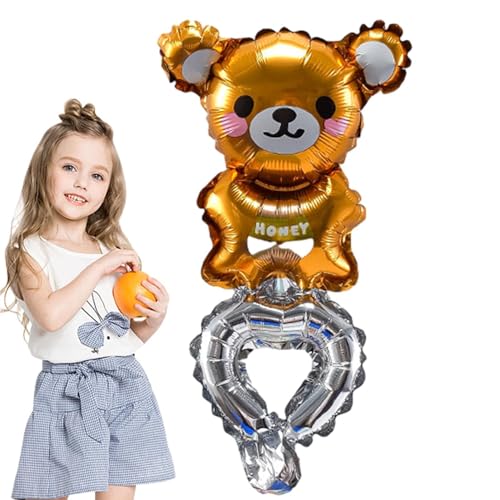 Aufblasbares Tier-Stirnband, Ballon-Geburtstags-Stirnbänder, Kinder-Aluminium-Film-Ballon-Stirnband, niedliche Ballon-Stirnbänder für Kinder, für Maskerade und Weihnachtsfeier von Dreuhuing