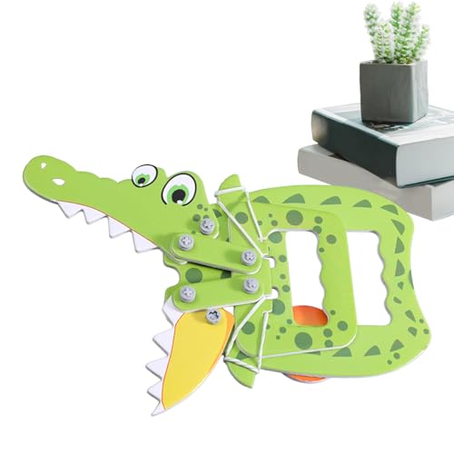 Dreuhuing Alligatorspielzeug,Spielzeugkrokodil | Handgefertigtes mechanisches Krokodilspielzeug - Puzzle-Spielzeug, kleine Klassenzimmer-Partygeschenke für und Mädchen im Vorschulalter von Dreuhuing