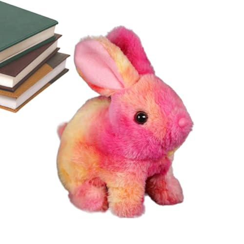 Dreuhuing Bunny Toys für Kinder, hüpfen Hasenspielzeug,Simulierte Kaninchenpuppe hüpfte Hasenspielzeug - Springen, zuckende Nase, wackelnde Ohren, natürliche Bewegungen, hüpfen Robotertier für Kinder von Dreuhuing