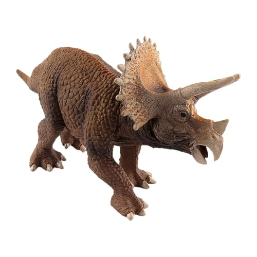 Dreuhuing Dinosauriermodelle realistisch, Dinosaurierspielzeugmodell, Carnotaurus Triceratops Statue Toy, Realistisch aussehende Dino-Statue für Mädchen Kinder Kinder von Dreuhuing