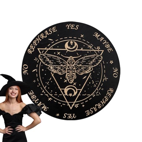 Dreuhuing Divination Board Dowsing - Holzernes Entscheidungsbrett mit Buchstaben für Nachrichten,Entscheidungshilfe Wahrsagebrettspiel Für Anfänger, Familie Und Freunde Dreuhuing Divination Board Dowsing - Holzernes Entscheidungsbrett mit Buchstaben für Nachrichten,Entscheidungshilfe Wahrsagebrettspiel Für Anfänger, Familie Und Freunde von Dreuhuing