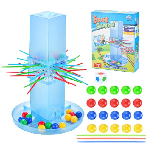 Dreuhuing Kerpl-unk Spiel, Stick Spiele für Kinder mit Perlen, Kerpl-unk Spiel für Fo-Cus Aufmerksamkeit und Hand-Augen-Koordination, Fast Fun Stick Pull Spiel, Fast Fun Ker-pl-unk für 2 bis 4 Spieler von Dreuhuing