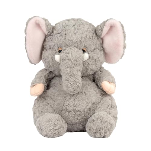 Dreuhuing Kuscheltier Elefant, Kuscheltier Pinguin | Niedliche Plüsch-Pinguin-Plüschtiere | Plüschkissen, Stofftiere, Cartoon-Puppe, 22,9 cm, Elefantenspielzeug, Fuchs-Plüschtier, Heimdekoration von Dreuhuing