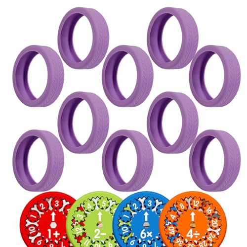 Dreuhuing Mathe-Spinner-Abdeckungen, Mathe-Fidget-Spielzeug-Abdeckung - 10 Stück Fidget Toys Aufbewahrungsbox Multiplikation Fidget Toy Case - Kompakte sensorische Fidget-Spielzeug-Abdeckung, von Dreuhuing