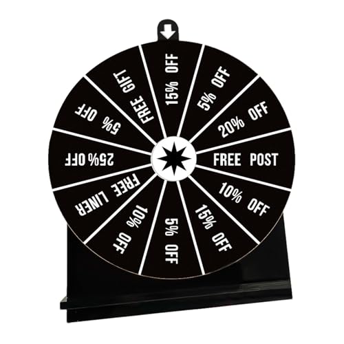 Dreuhuing Prize Wheel Spinner mit Ständer,Spin The Wheel-Spiel mit Ständer - Mehrzweck-Spin-Preisrad-Glücksrad-Spiel | Kreatives Glücksrad-Spinner-Spinnerrad für geschäftliche Aktivitäten von Dreuhuing