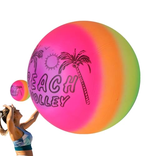 Dreuhuing Regenbogen-Fußball,Regenbogen-Sportball | Aufblasbarer Hüpfball,Aufblasbare Wasserspiele für Kinder, Strandball, Schwimmbadspielzeug, Sommer-Spaß im Freien, Wasserball-Requisite für Kinder von Dreuhuing