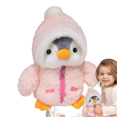 Dreuhuing Stofftier Pinguin,Pinguin Plüsch,Süße Stoffpuppe - Stofftier-Plüschtiere für Geburtstagsfeier, 9,8-Zoll-Stoffkissen-Plüschtiere, Stofftierspielzeug von Dreuhuing