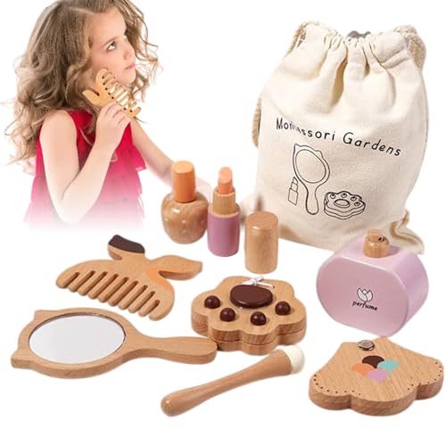 Dreuhuing Tell dir vor, Make -up -Set , Make -up -Spielzeugset | Frühes Lernen Spielset für Mädchen | Kleinkinder tound Spielen, DASS Schönheitssalon-Spielzeug-Kit mit realistischem Accessoires für von Dreuhuing