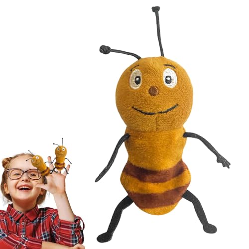 Dreuhuing Tierpuppen realistisch, Tierhandpuppen - Geschichtenerzählende Bienenpuppen - Handpuppen, niedliche Marienkäfer-Puppen, Spielzeug, Plüschpuppen-Geschichtenspielzeug für Kinder im Alter von von Dreuhuing