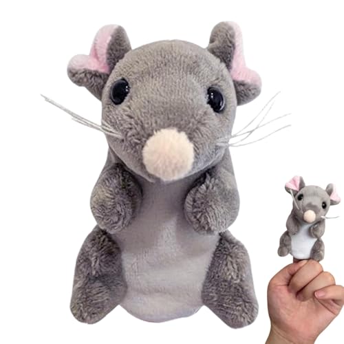 Finger Plüschtier, Fingerpuppe Maus, Fingerspielzeug, Weiches Plüsch Finger Puppen, Mäuse Stofftier Handpuppen, Mäuse Geschichtenerzählen Puppen, Stofftier Fingerpuppen Interaktives Spielzeug von Dreuhuing