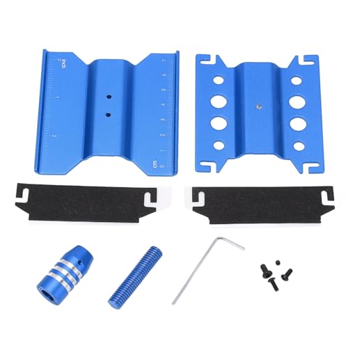 Aluminium RC Car Arbeitsständer Reparaturarbeitsplatz 360 Grad Drehbar Höhenverstellbar Im Maßstab 1/18 1/24 für SCX24 Ferngesteuertes Auto (Blue) von Drfeify