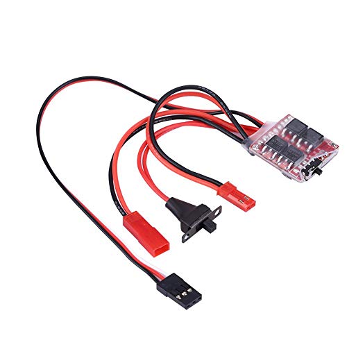 Drfeify 20A Gebürsteter ESC, Elektronischer Drehzahlregler mit Bremse Playing Accessories für RC Auto Boot Panzer, 130/180/260/280/380 Unterstützt Motor von Drfeify