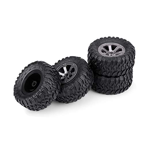 Drfeify 4PCS 1/16 RC Crawer Wheel Reifen Gummireifen Fernbedienungsteile für RC Militaty Car Kits von Drfeify