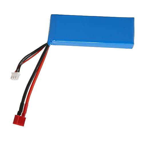 Drfeify 7,4 V 3000 MAh RC-Lithium-Akku, Stoßfester RC-Lipo-Akku, Wiederaufladbarer RC-Lipo-Akku für 144001 1/14 RC-Auto von Drfeify