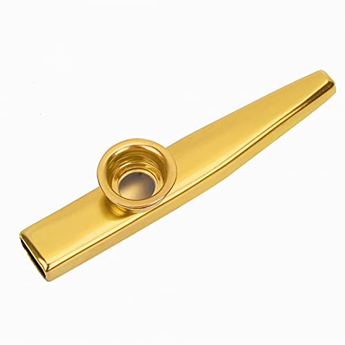 Drfeify Aluminiumlegierung Mund Kazoo Flöte Instrument Zubehör Spielzeug Power Tool Accessories für Kinder Zubehör(Gold) Industrial Tools von Drfeify