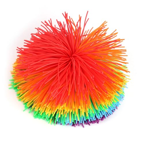 Drfeify Buntes Sensorisches Spielzeug, Silikon-Affen-Fadenbälle, Sensorische Fidget-Fadenbälle, Weiche Regenbogen-Pom-Hüpfbälle Zum Stressabbau Drfeify Buntes Sensorisches Spielzeug, Silikon-Affen-Fadenbälle, Sensorische Fidget-Fadenbälle, Weiche Regenbogen-Pom-Hüpfbälle Zum Stressabbau von Drfeify