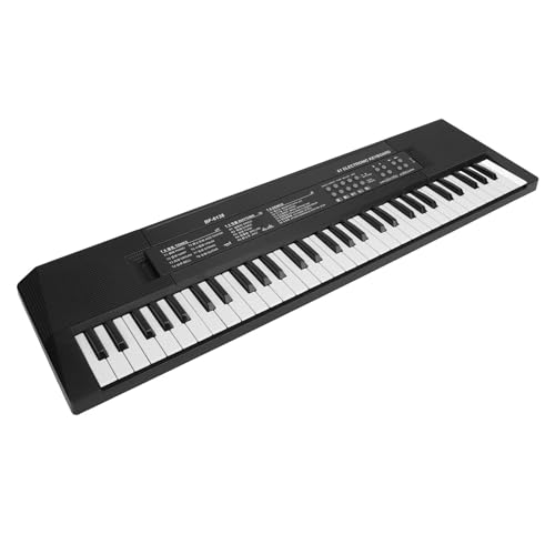 Elektronisches Klavier mit 61 Tasten, Multifunktionales Elektrisches Keyboard mit Mikrofon für Kinder, Tragbares Digitales Musikinstrument-Spielzeug von Drfeify