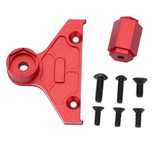 Drfeify Ersatzreifenhalterung aus Aluminiumlegierung, Ersatzreifenträgerhalterung, Anhänger-Utility-Zubehör für Axial SCX6 1/6 (Rot) von Drfeify