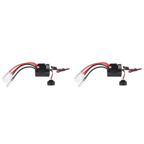 Drfeify Gebürsteter 1060 60A ESC, Gebürsteter ESC-Geschwindigkeitsregler RC-Auto Elektronischer Geschwindigkeitsregler Ersatz für 1/10 RC-Auto von Drfeify