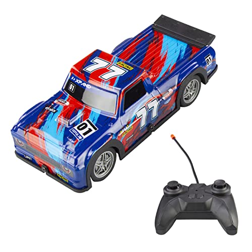 Drfeify Kinderferngesteuertes Autospielzeug, 4-Wege-Steuerung 1/22 RC Off-Road-Auto mit Coolen Lichtern für Jungen und Mädchen (P223 Light Blue) von Drfeify