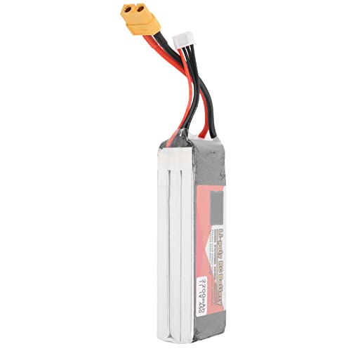 Drfeify RC 11,1 V LiPo-Akku, 2200 MAh 45C 3S Akku mit XT60-Stecker für RC Racing Drone Helicopter Car Model von Drfeify