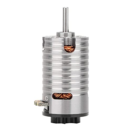 Drfeify RC-Bürstenloser Motor, 7500KV 2-poliger Bürstenloser Motor mit Hohem Drehmoment und CNC-gefrästem Kühlkörper aus 6061 Billet-Aluminium für 1/24 1/28 RC-Car von Drfeify