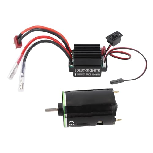 Drfeify RC-Bürstenmotor-ESC-Set, 320 A ESC 5 V 2 A BEC Vorwärts-Rückwärts-Geschwindigkeitsregelungsmotor, Wasserfester Motor für 1/10 RC Crawler Car (35T) von Drfeify